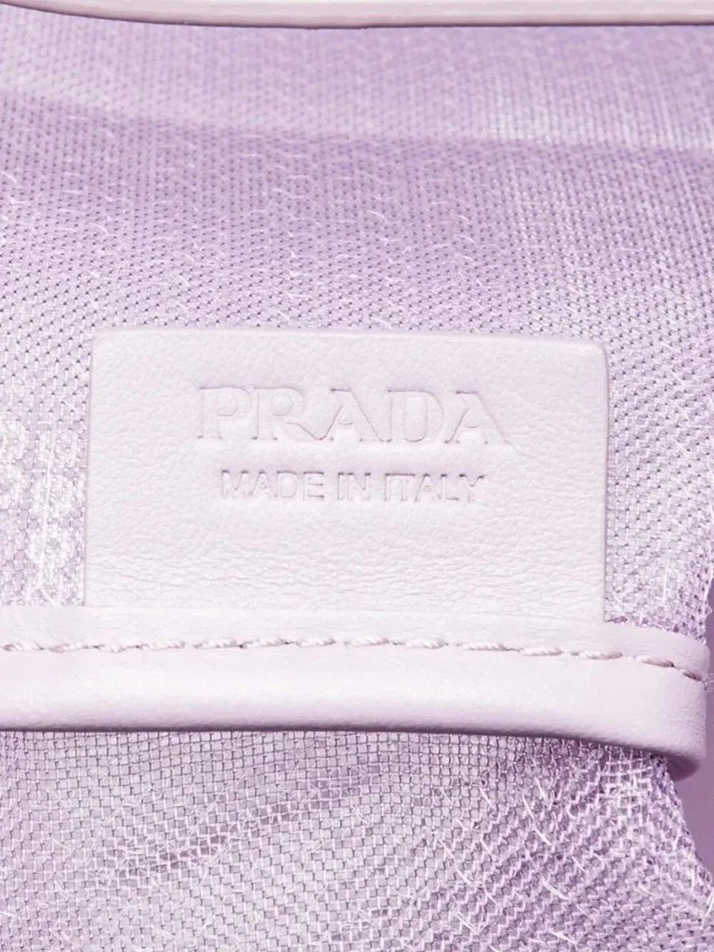 Prada Purple Sequin Mesh and Leather Tote Bag - Picture 8 of 9